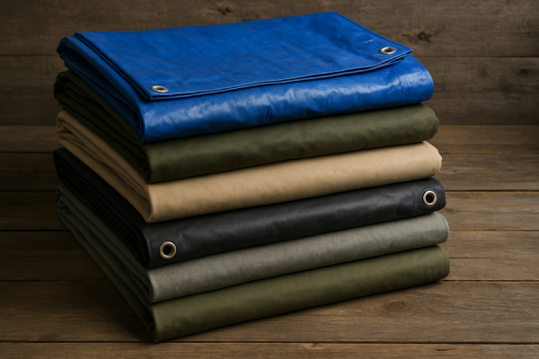 Тенты из разных тканей.