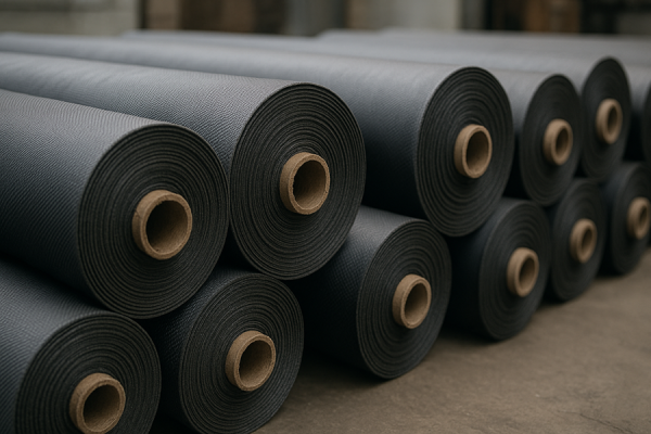 Рулоны технической ткани.