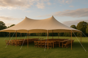 Тенты для мероприятий: как закрыть площадку от дождя и ветра