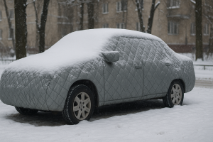 Утеплённые тенты для зимнего хранения техники