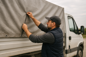 Как быстро установить тент на грузовик