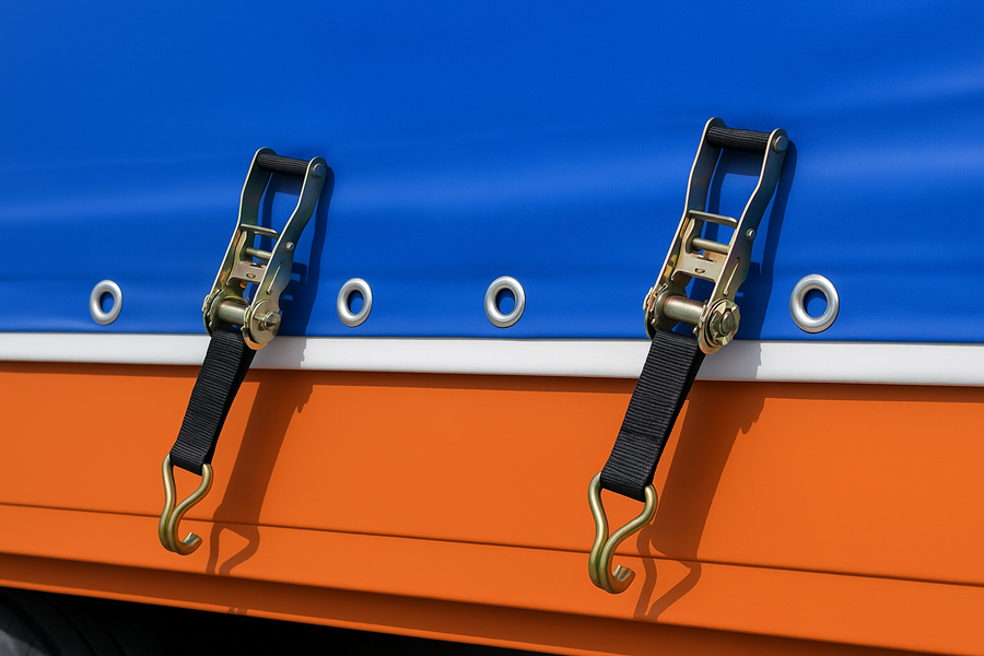 Динамометрические натяжители тента.