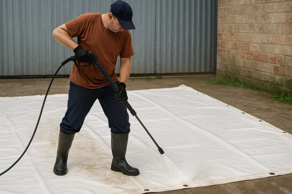 Мойка тента.