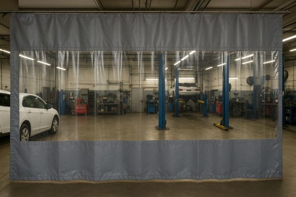 Тентовая штора для сто.