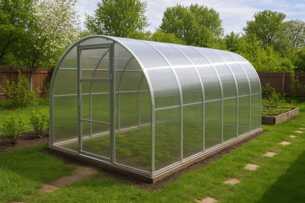 Теплица на дачном участке.