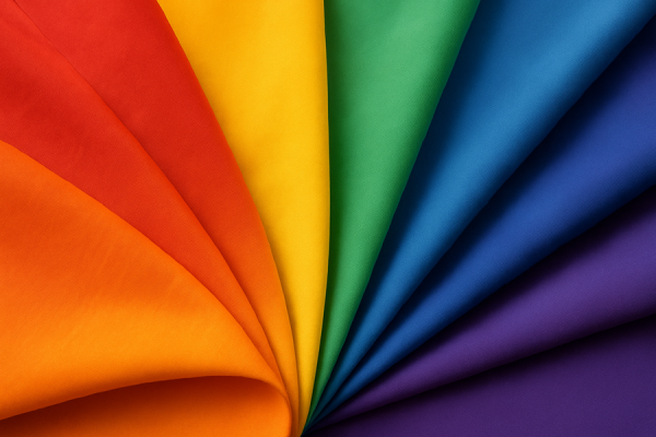 Разные цвета тентовых тканей.